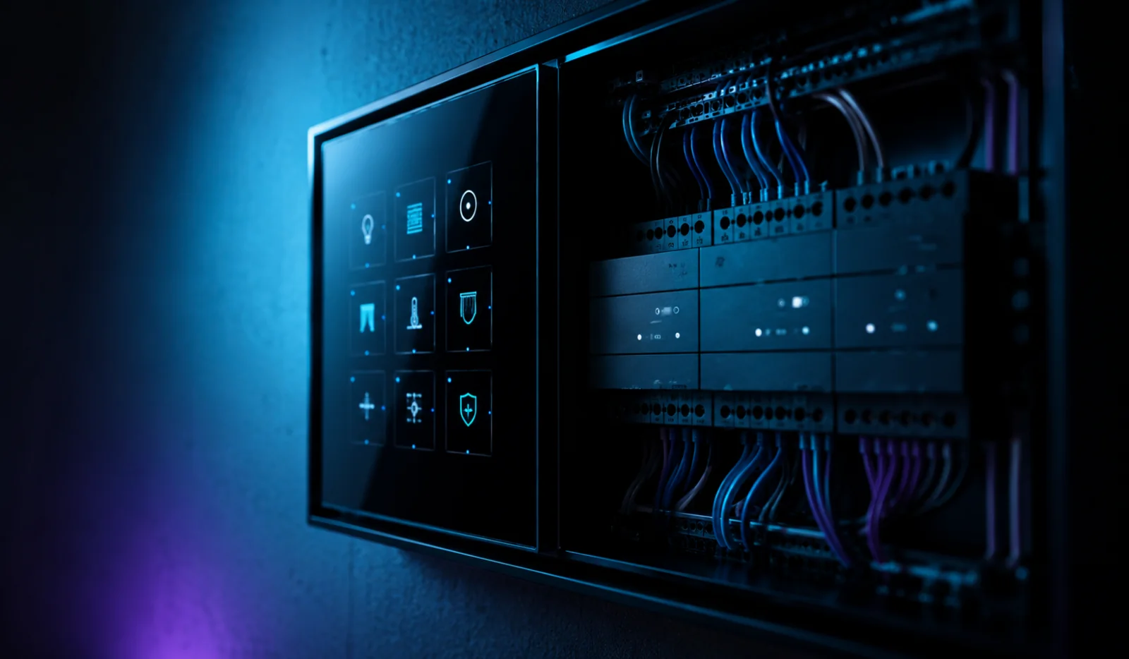 Smart-Home-Komponenten und Verkabelung